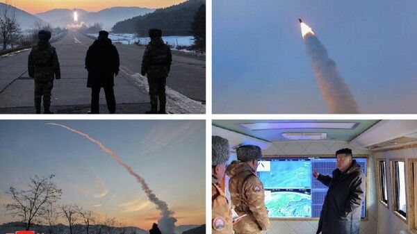 Corea del Norte realiza un ejercicio de lanzamiento de misiles hipersónicos - Sputnik Mundo