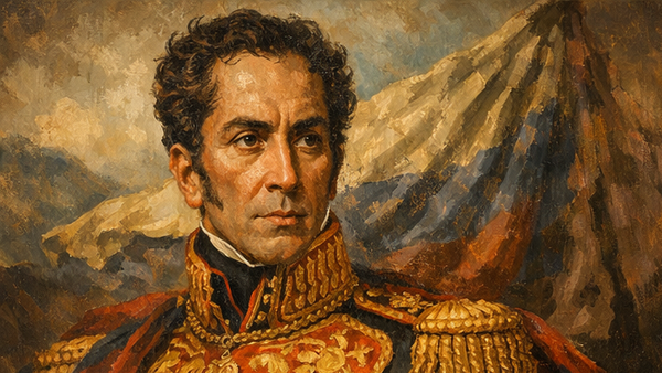Simón Bolivar (ilustración creada por IA) - Sputnik Mundo