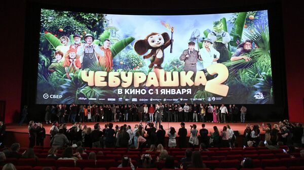 El estreno de la película Cheburashka 2 en Moscú  - Sputnik Mundo