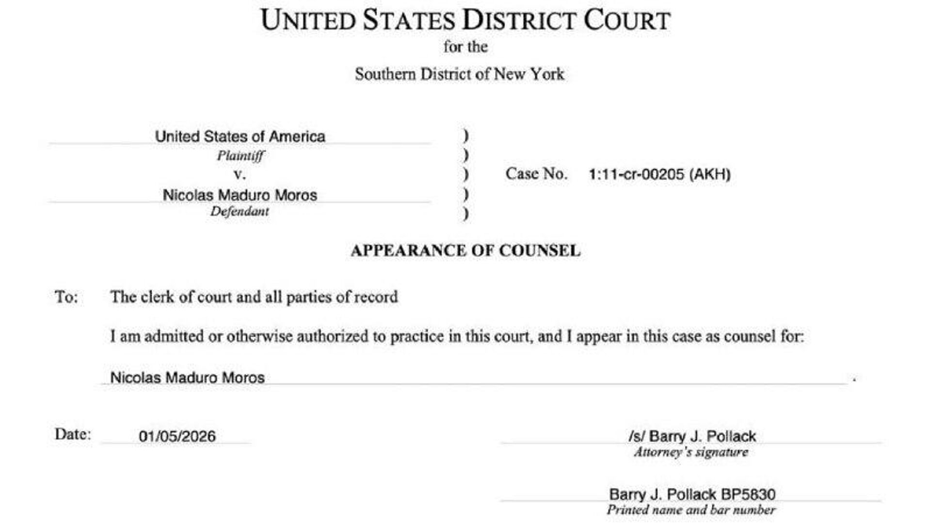 Nicolás Maduro estará representado por el abogado que negoció el acuerdo para Assange Nicolás Maduro estará representado por el abogado que negoció el acuerdo para Assange - Sputnik Mundo, 1920, 05.01.2026