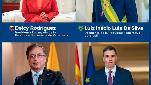 Presidenta encargada de Venezuela conversó con sus homólogos de Brasil, Colombia y España sobre la intervención de EEUU - Sputnik Mundo