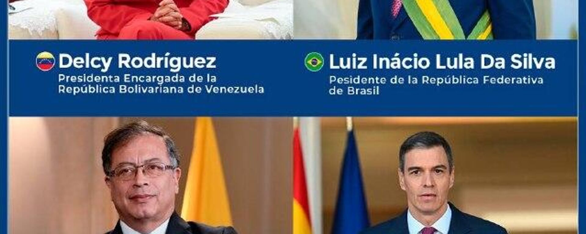 Presidenta encargada de Venezuela conversó con sus homólogos de Brasil, Colombia y España sobre la intervención de EEUU - Sputnik Mundo, 1920, 09.01.2026
