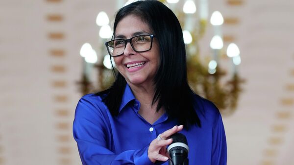 La presidenta encargada de Venezuela, Delcy Rodríguez. - Sputnik Mundo