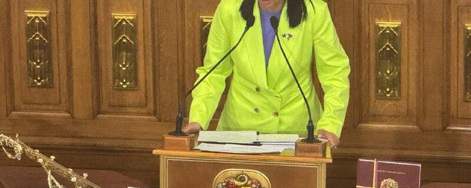 Delcy Rodríguez: Si algún día me tocase ir a Washington, lo haré de pie - Sputnik Mundo, 1920, 15.01.2026