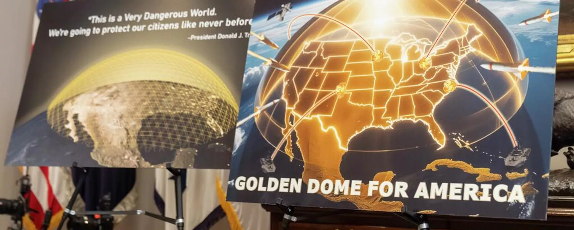 El proyecto de la Cúpula Dorada o Cúpula de Oro presentado en la Casa Blanca, en EEUU - Sputnik Mundo, 1920, 16.01.2026