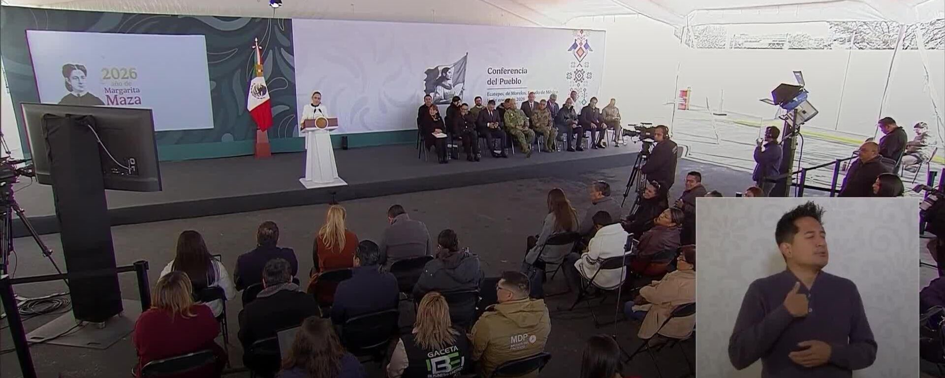 México reitera su rechazo a las operaciones de la CIA en su territorio - Sputnik Mundo, 1920, 16.01.2026