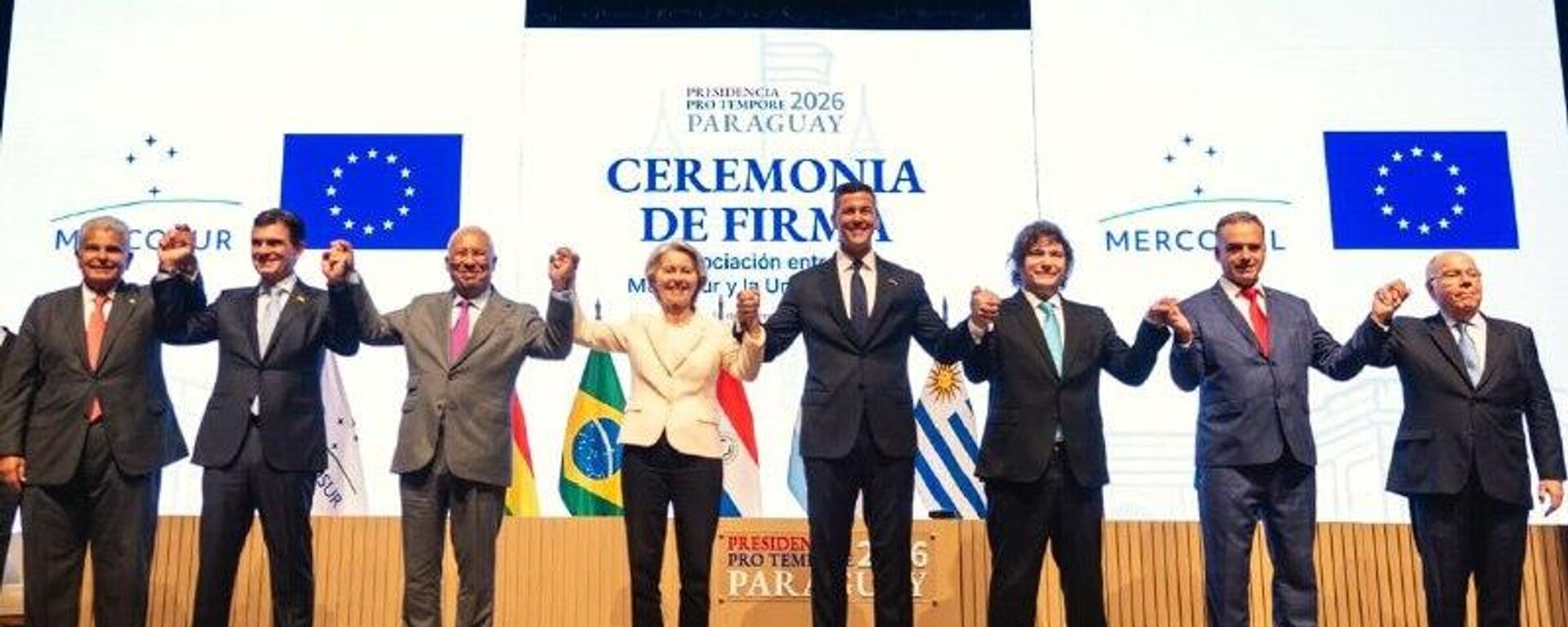 El acuerdo de libre comercio permitirá a Mercosur aumentar sus exportaciones a la UE en más de $10 - Sputnik Mundo, 1920, 18.01.2026