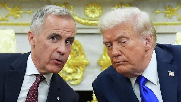 Mark Carney y Donald Trump - Sputnik Mundo