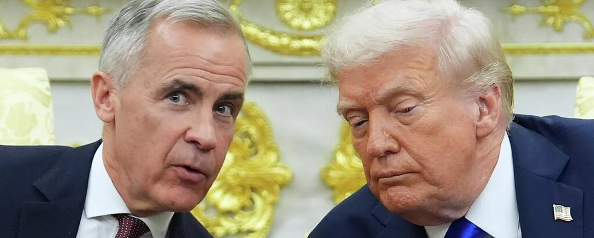 Mark Carney y Donald Trump - Sputnik Mundo, 1920, 22.01.2026