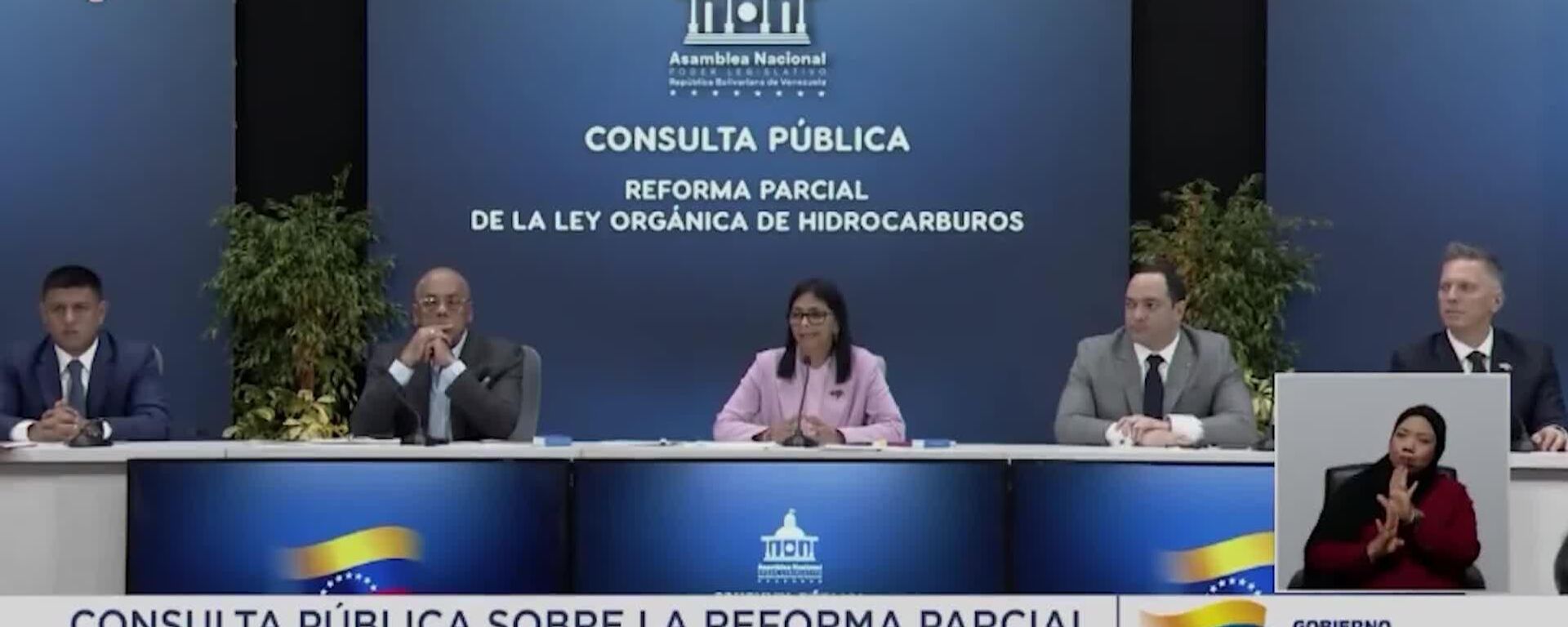 Delcy Rodríguez: Venezuela registra actualmente su mayor pico de reservas de petróleo - Sputnik Mundo, 1920, 27.01.2026