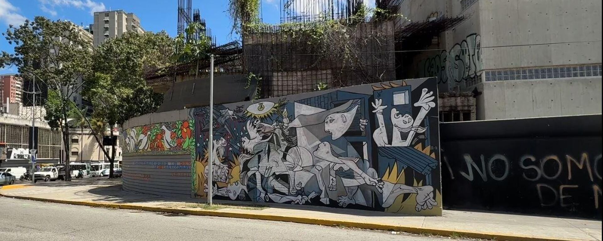 Un mural que retoma la célebre obra Guernica de Pablo Picasso en Caracas - Sputnik Mundo, 1920, 02.02.2026