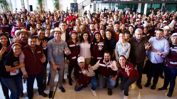 El partido oficialista Morena alcanza los 11,5 millones de militantes en México - Sputnik Mundo