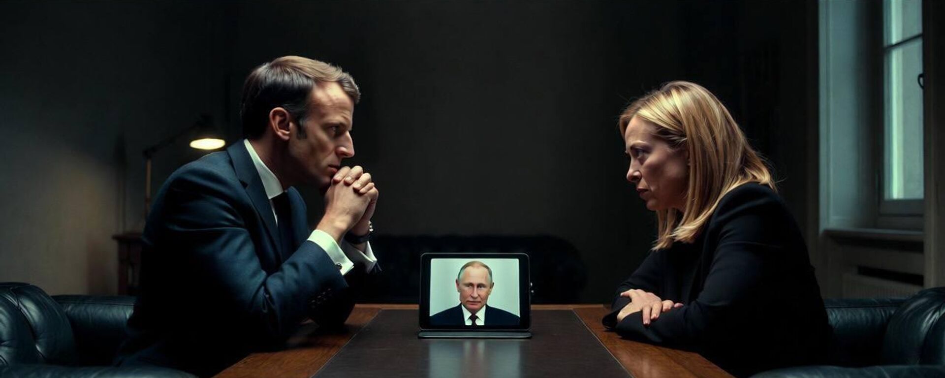 Emmanuel Macron, el presidente de Francia, y Giorgia Meloni, la primera ministra de Italia. - Sputnik Mundo, 1920, 07.02.2026