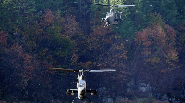 Reportan que un helicóptero militar se desplomó en el noroeste de Corea del Sur - Sputnik Mundo