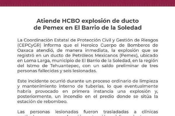 Hay al menos tres muertos por la explosión de un ducto de combustible en el sur de México - Sputnik Mundo