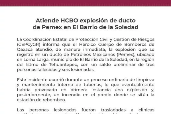 Hay al menos tres muertos por la explosión de un ducto de combustible en el sur de México - Sputnik Mundo