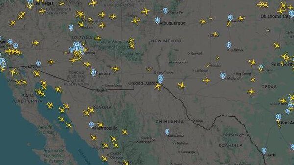 EEUU cierra el espacio aéreo en un área limítrofe a México durante 10 días por razones especiales de seguridad - Sputnik Mundo
