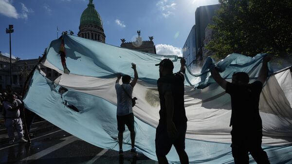 Protesta contra la reforma laboral en Argentina - Sputnik Mundo
