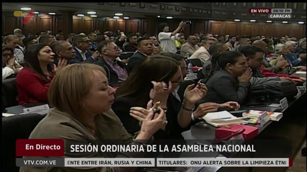 Se remite a la presidenta encargada de la República Bolivariana de Venezuela, doctora Delcy Eloína Rodríguez Gómez, a los fines de su promulgación, determinó Jorge Rodríguez, presidente de la Asamblea Nacional de Venezuela, luego de la aprobación por unanimidad del dictamen - Sputnik Mundo