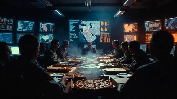 Personal militar en el Pentágono, imagen creada por IA - Sputnik Mundo