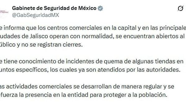 Autoridades mexicanas informan que centros comerciales en Jalisco operan con normalidad - Sputnik Mundo