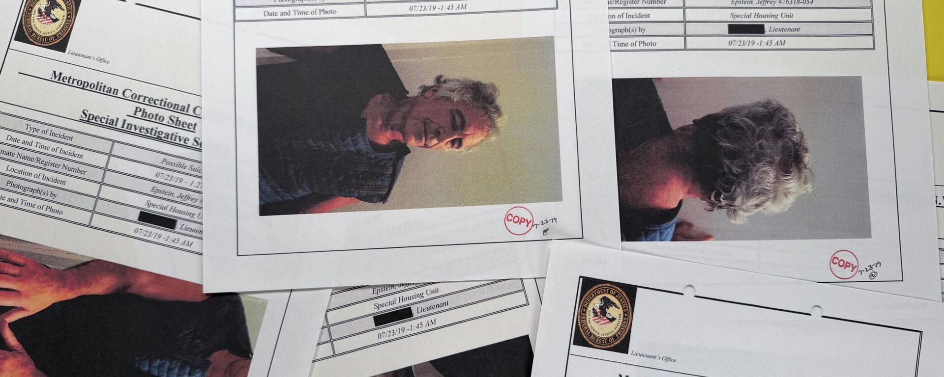 Un documento que se incluyó en la publicación de los archivos de Jeffrey Epstein por parte del Departamento de Justicia de los EEUU. - Sputnik Mundo, 1920, 23.02.2026