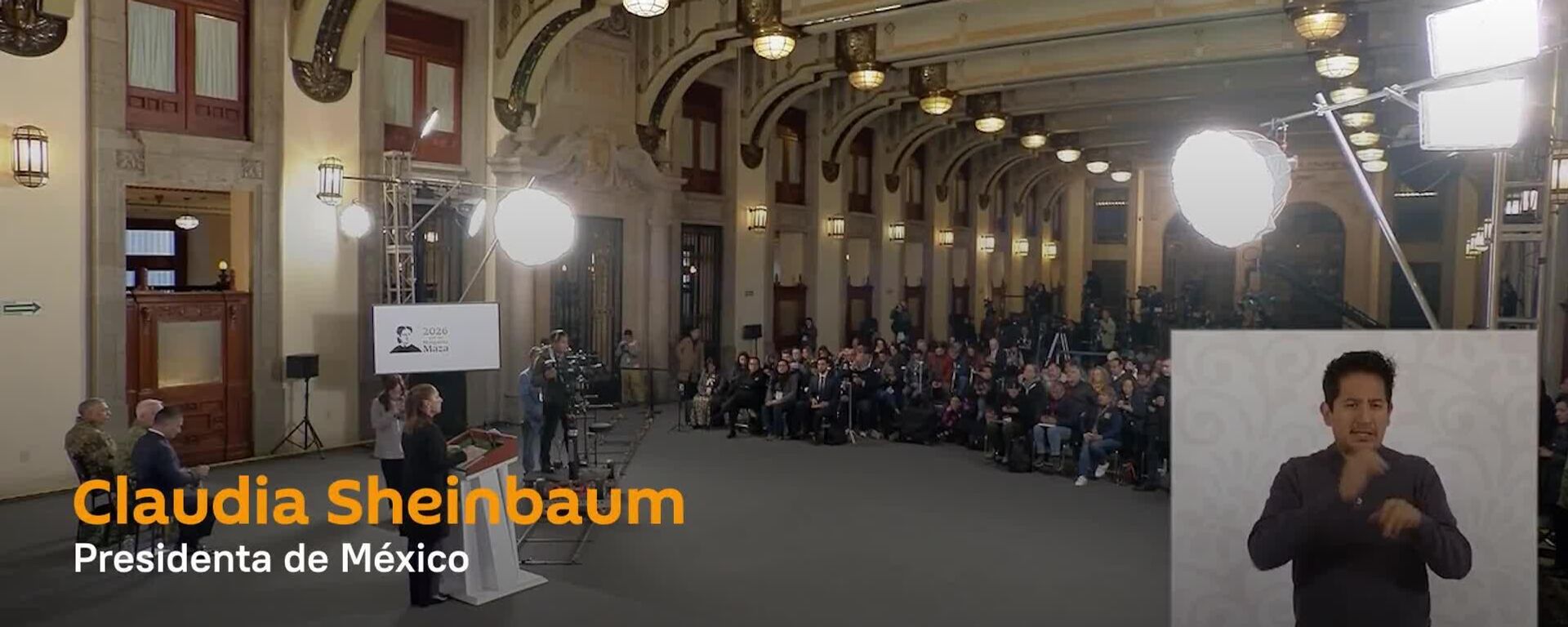 🪖 Sheinbaum afirma que no hubo participación de EEUU en operativo contra El Mencho - Sputnik Mundo, 1920, 23.02.2026