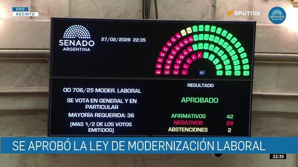 La Cámara alta del país latinoamericano avaló el dictamen con 42 votos a favor, 28 en contra y dos abstenciones, por lo que ahora se enviará al Ejecutivo para su eventual entrada en vigor - Sputnik Mundo