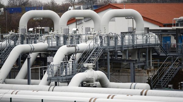 La estación de compresión de gas Gascade en Eisleben, una estación en la ruta de transporte de gas ruso a Europa. - Sputnik Mundo