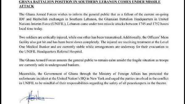 Se registra ataques con misiles contra una base de las fuerzas de paz de la ONU en el Líbano Se registra ataques con misiles contra una base de las fuerzas de paz de la ONU en el Líbano - Sputnik Mundo