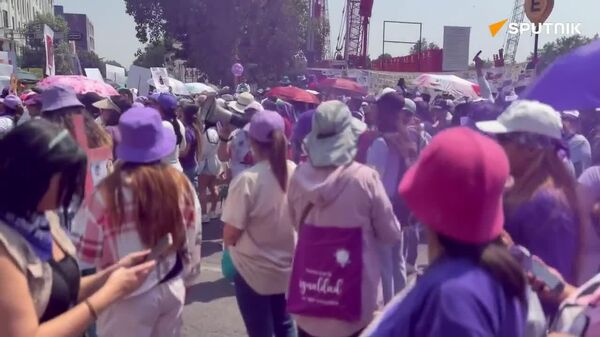 🪧 Inicia la marcha conmemorativa del 8M en la Ciudad de México - Sputnik Mundo