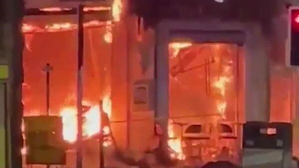 Reportan incendio cerca de la estación central de Glasgow - Sputnik Mundo