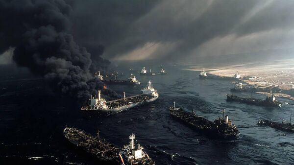 Catástrofe ecológica: revelan otra cara oculta de la guerra contra Irán en el estrecho de Ormuz (imagen creada por IA)  - Sputnik Mundo