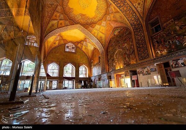 El palacio Chehel Sotún, ubicado en la ciudad iraní de Isfahán, resultó dañado tras los ataques aéreos de EEUU e Israel - Sputnik Mundo