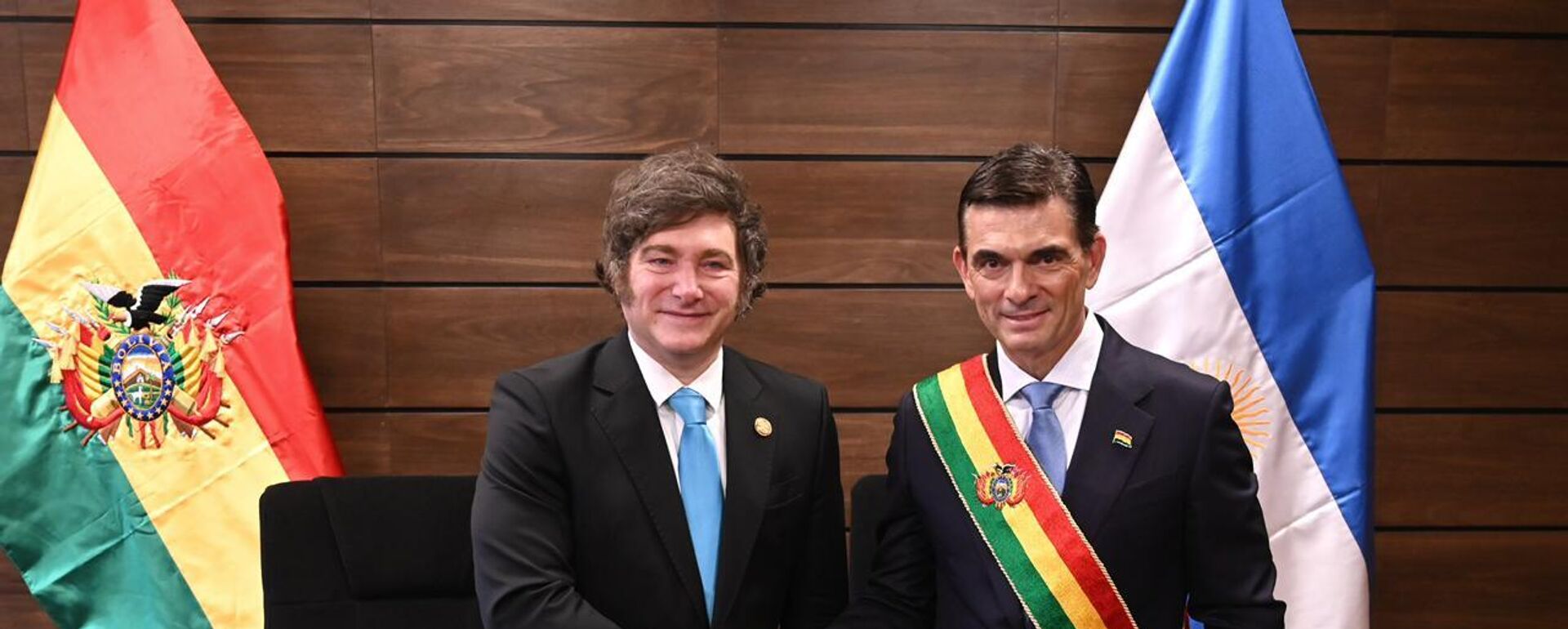 Javier Milei y Rodrigo Paz, presidentes de Argentina y de Bolivia - Sputnik Mundo, 1920, 13.03.2026