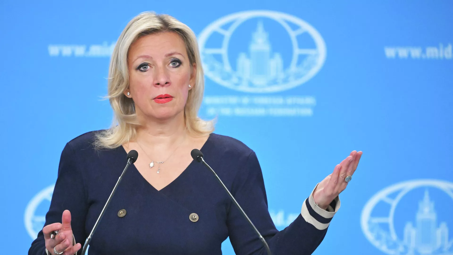 María Zajárova, portavoz de la Cancillería rusa María Zajárova, portavoz de la Cancillería rusa - Sputnik Mundo, 1920, 13.03.2026