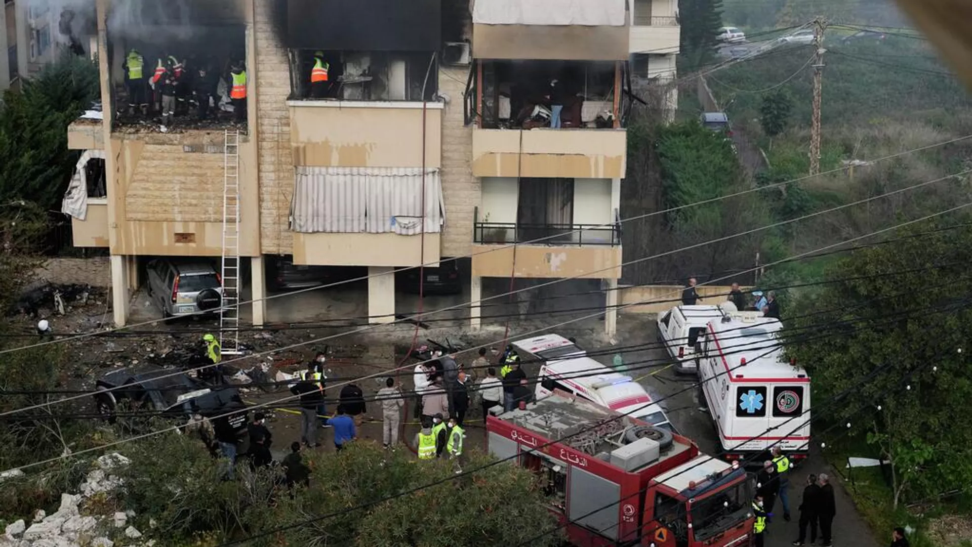 Consecuencias de un bombardeo israelí contr el Líbano Consecuencias de un bombardeo israelí contr el Líbano - Sputnik Mundo, 1920, 14.03.2026