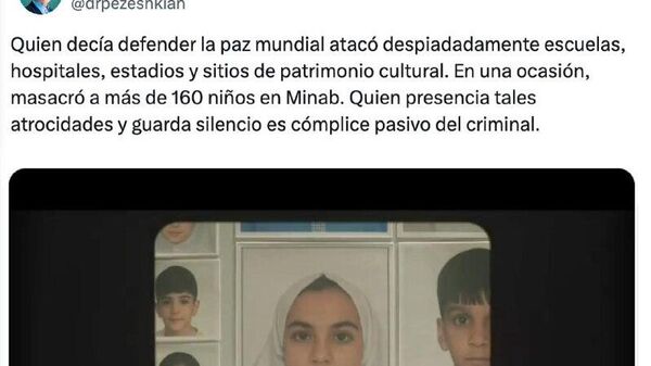 Quien decía defender la paz es ahora el verdugo del mundo, denuncia el presidente iraní - Sputnik Mundo