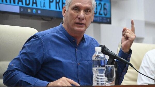 Díaz-Canel acusa que EEUU busca adueñarse del país, de sus recursos y hasta de la misma economía que buscan asfixiar - Sputnik Mundo