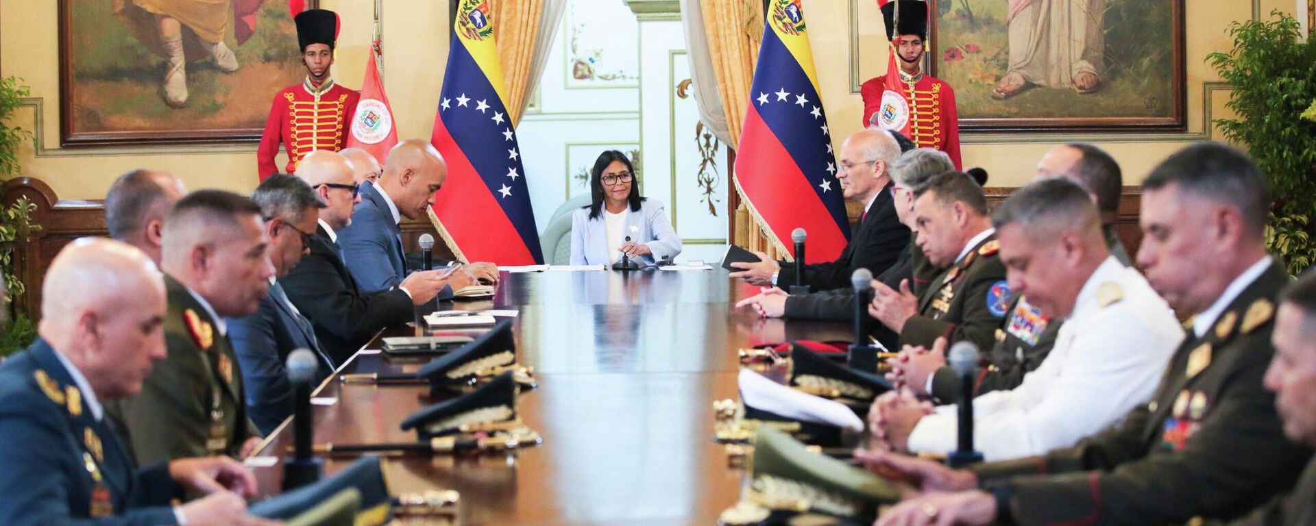 La presidenta encargada de Venezuela, Delcy Rodríguez, designa a nuevos altos mandos del Ministerio de Defensa - Sputnik Mundo, 1920, 20.03.2026