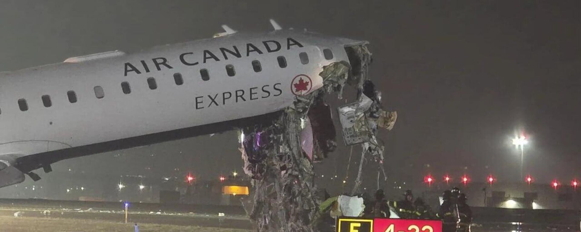 El avión de Air Canada tras el accidente - Sputnik Mundo, 1920, 23.03.2026