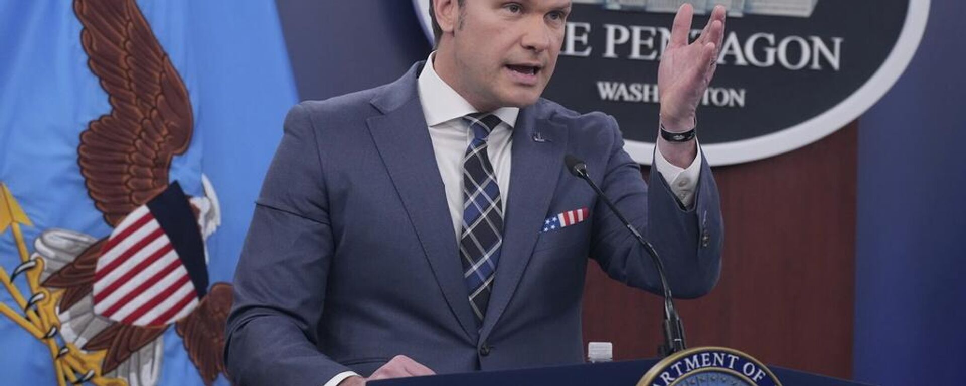 Pete Hegseth, titular del Departamento de Guerra de EEUU - Sputnik Mundo, 1920, 23.03.2026