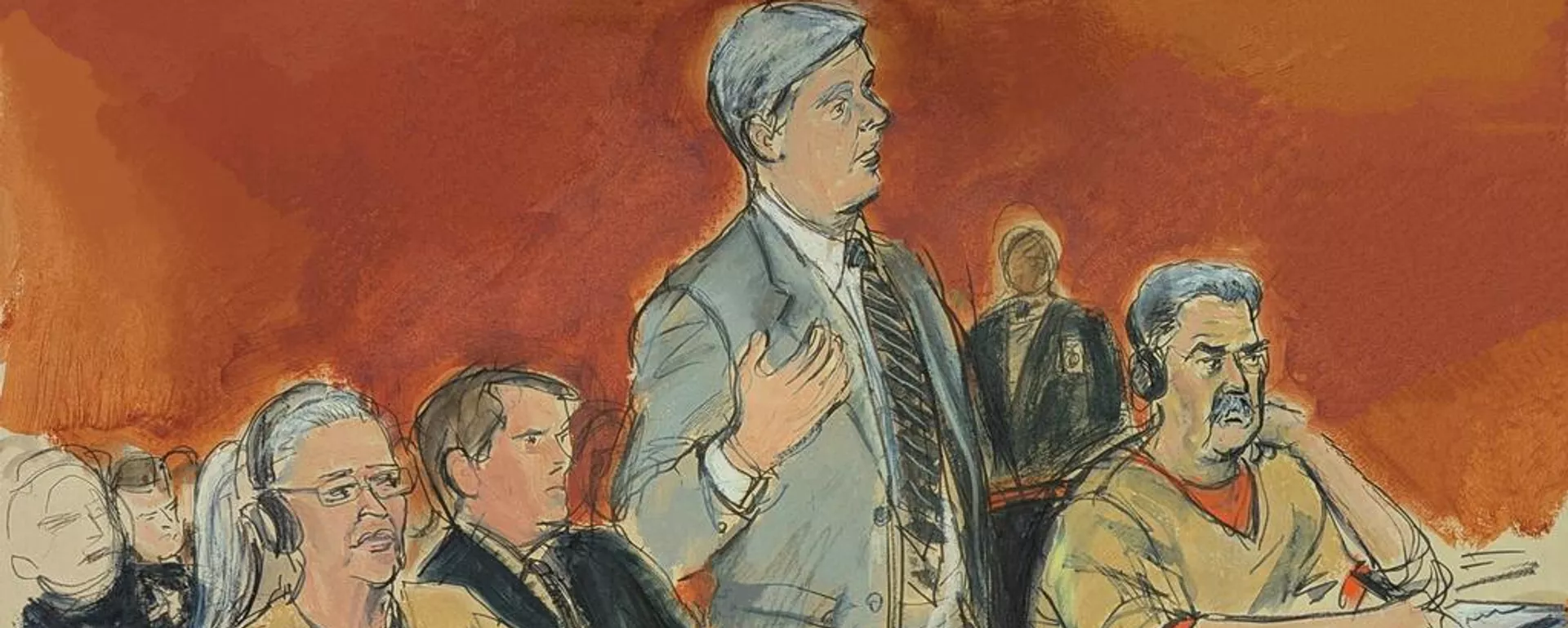 Cilia Flores y el presidente de Venezuela, Nicolás Maduro, en su audiencia del 26 de marzo en Estados Unidos. - Sputnik Mundo, 1920, 27.03.2026