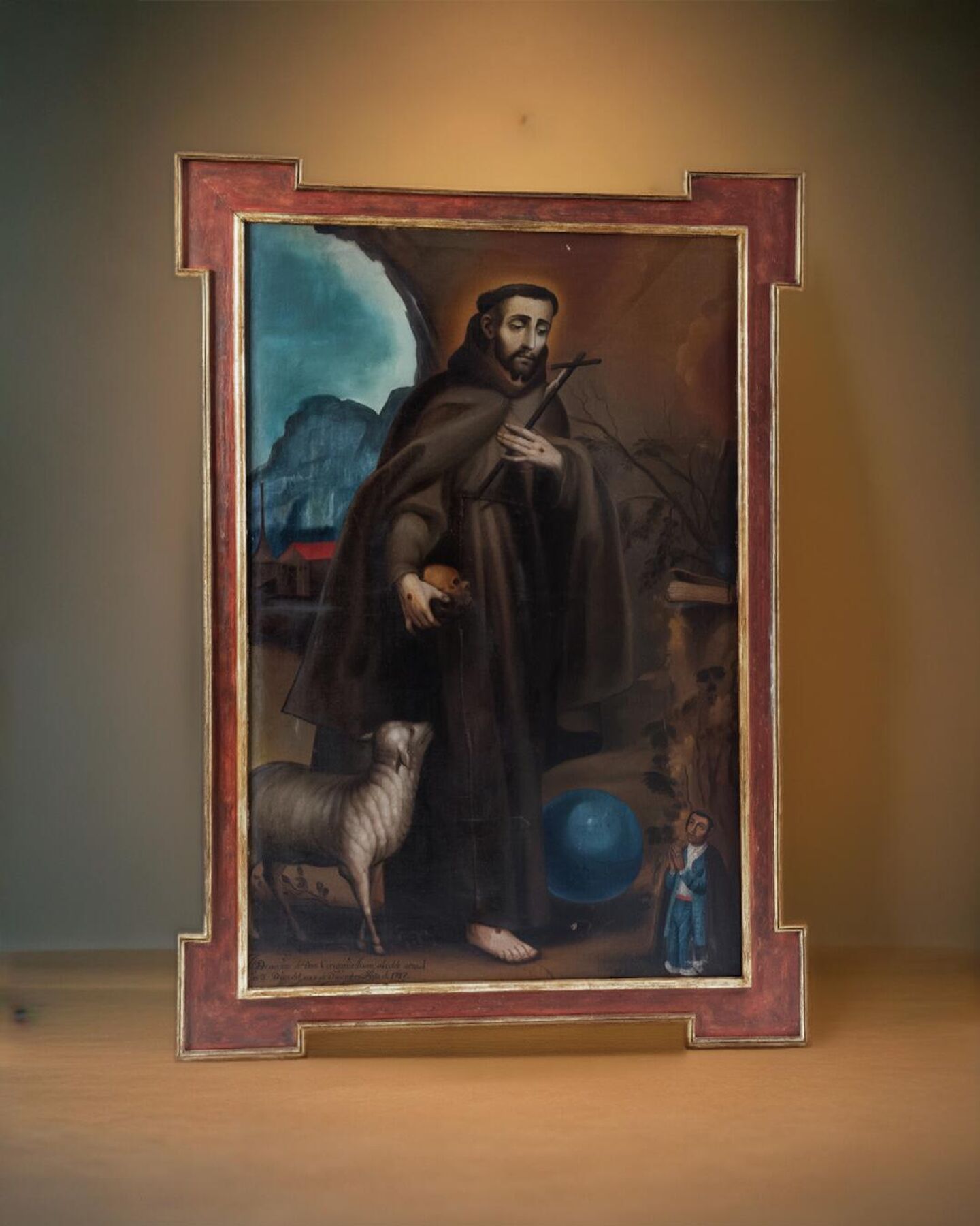 Una pintura del siglo XVIII de San Francisco de Asís, robada en 2001 de la Parroquia de San Francisco Mazapa, Teotihuacán, Estado de México. - Sputnik Mundo