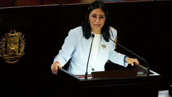 La presidenta encargada de Venezuela, Delcy Rodríguez. - Sputnik Mundo