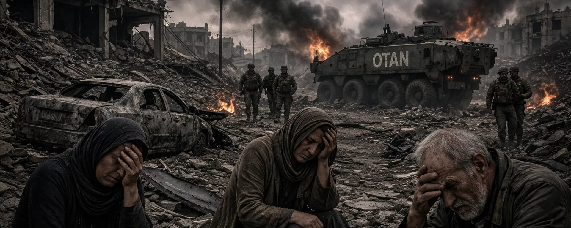 Las consecuencias de ataques de la OTAN (imagen creada por IA)  - Sputnik Mundo, 1920, 04.04.2026