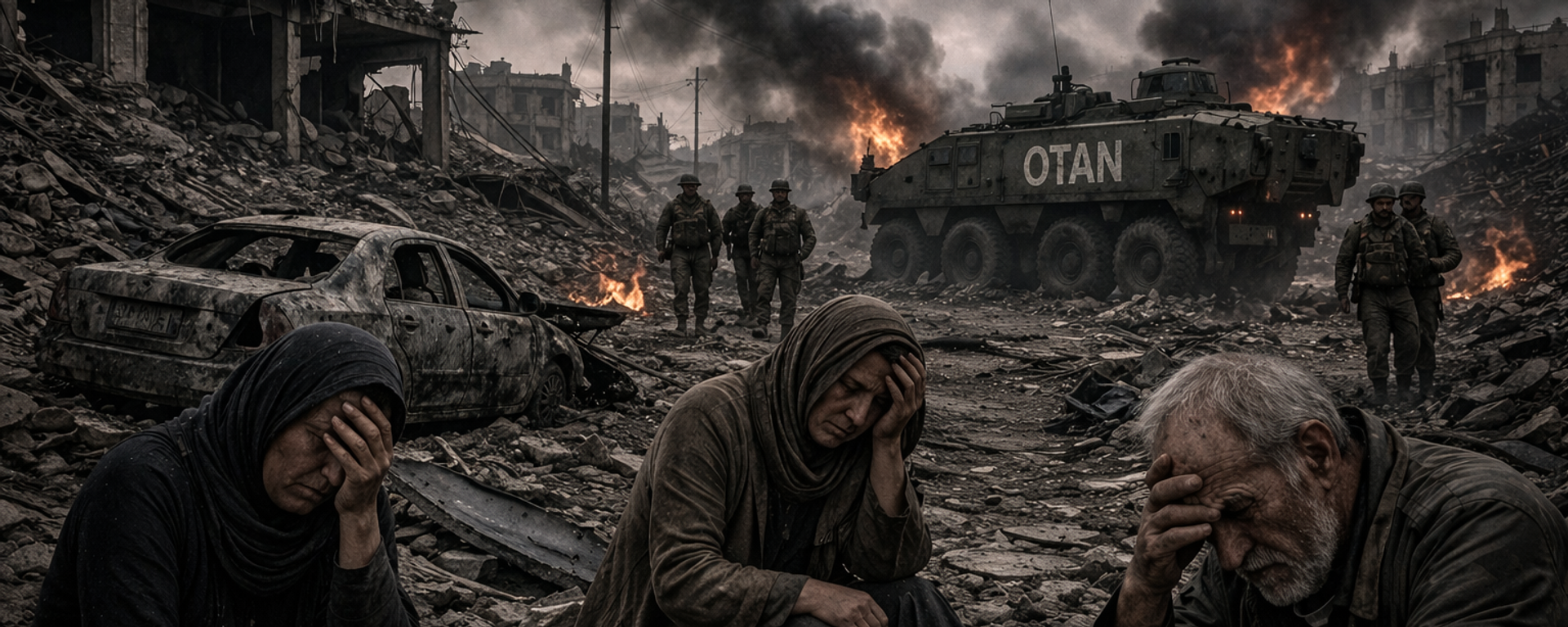 Las consecuencias de ataques de la OTAN (imagen creada por IA)  - Sputnik Mundo, 1920, 04.04.2026