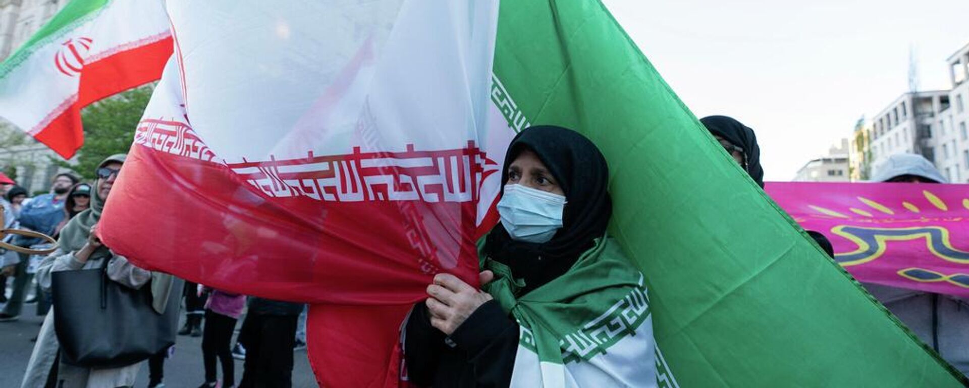 Manifestación a favor de Irán afuera de la Casa Blanca - Sputnik Mundo, 1920, 08.04.2026