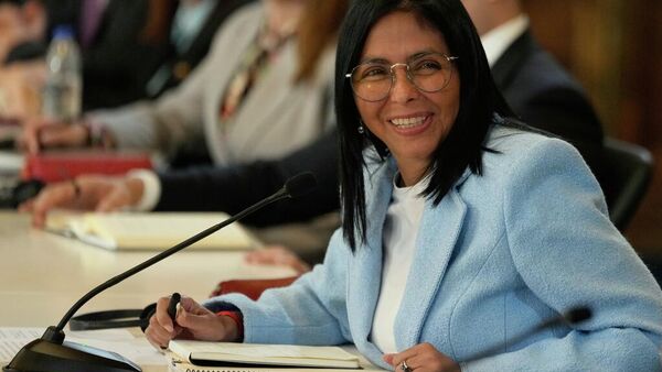 La presidenta encargada de Venezuela, Delcy Rodríguez. - Sputnik Mundo