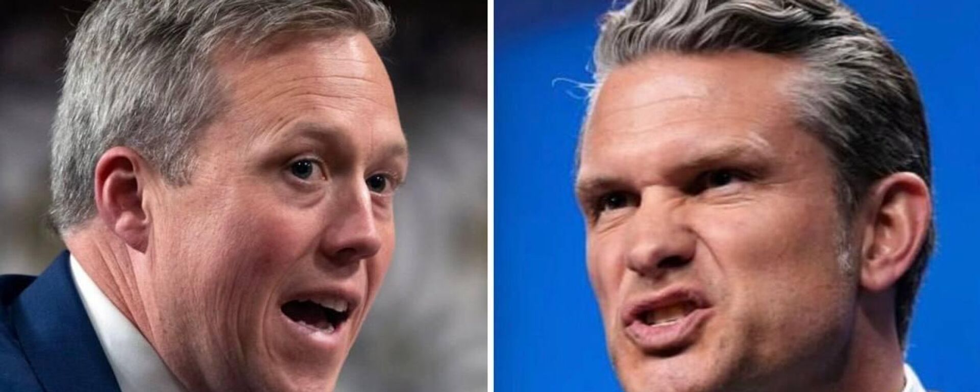 Dan Driscoll, el secretario del Ejército de EEUU, y Pete Hegseth, el jefe del Pentágono. - Sputnik Mundo, 1920, 20.04.2026